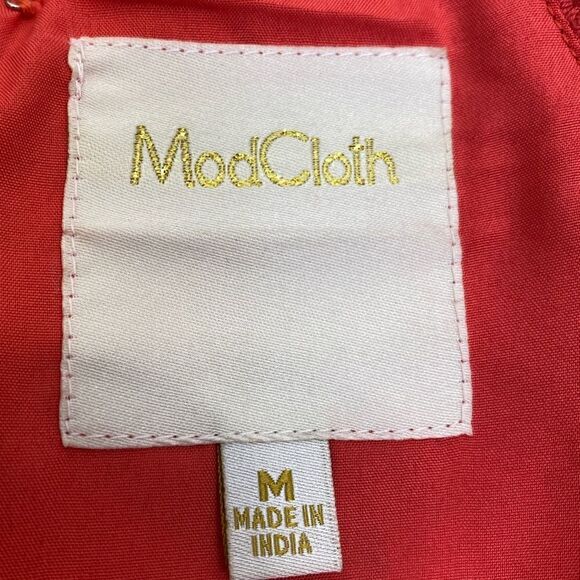 ModCloth Coral Whimsical Wildflowers Shift Dress Size M - Picture 16 of 16